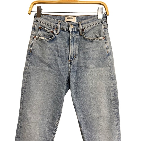 Agolde Merrel Mid Rise Straight‎ Leg Jeans Size 23 - Picture 2 of 9